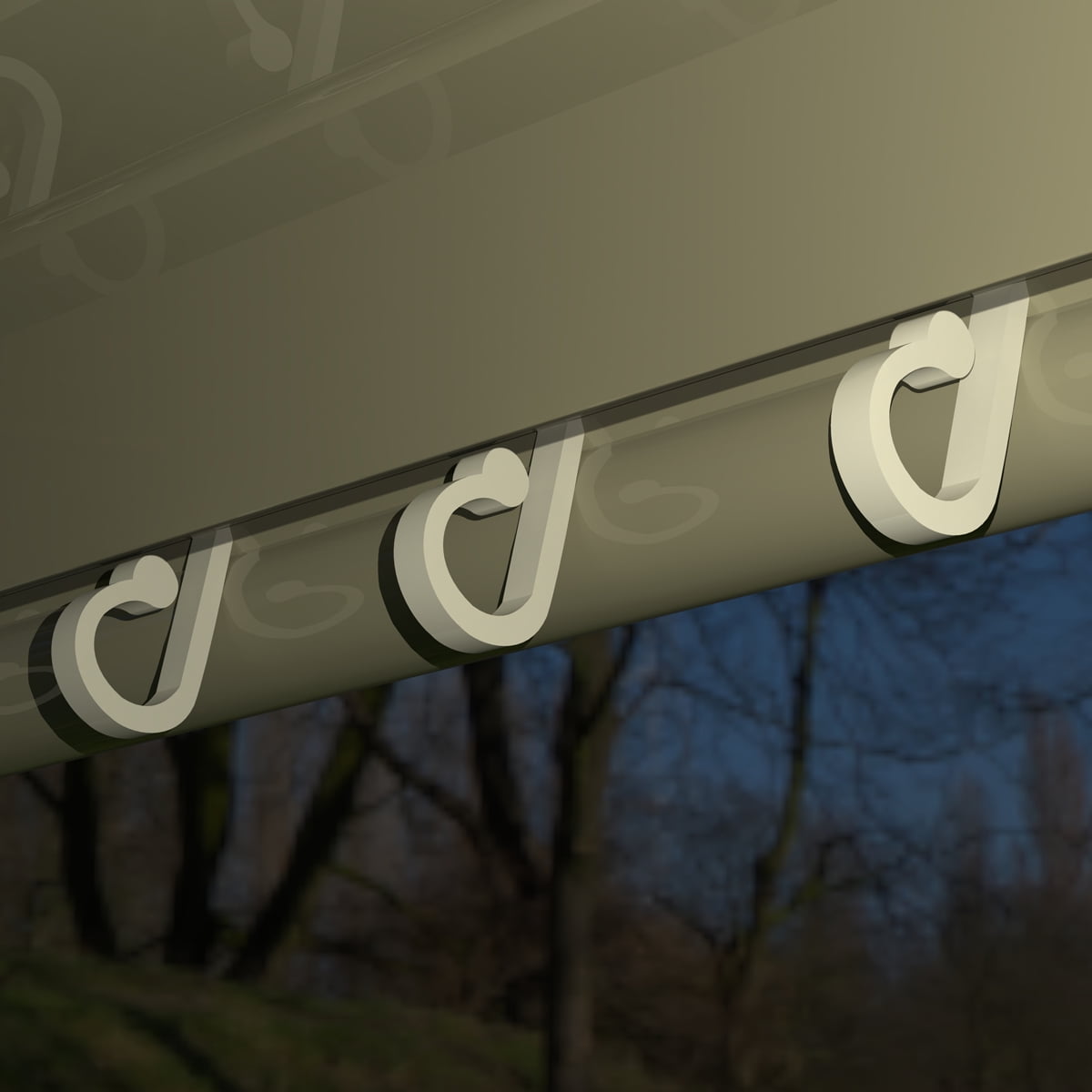 Auto Drive Translucent & Durable RV Awning Hooks 10 Pack for String Lights