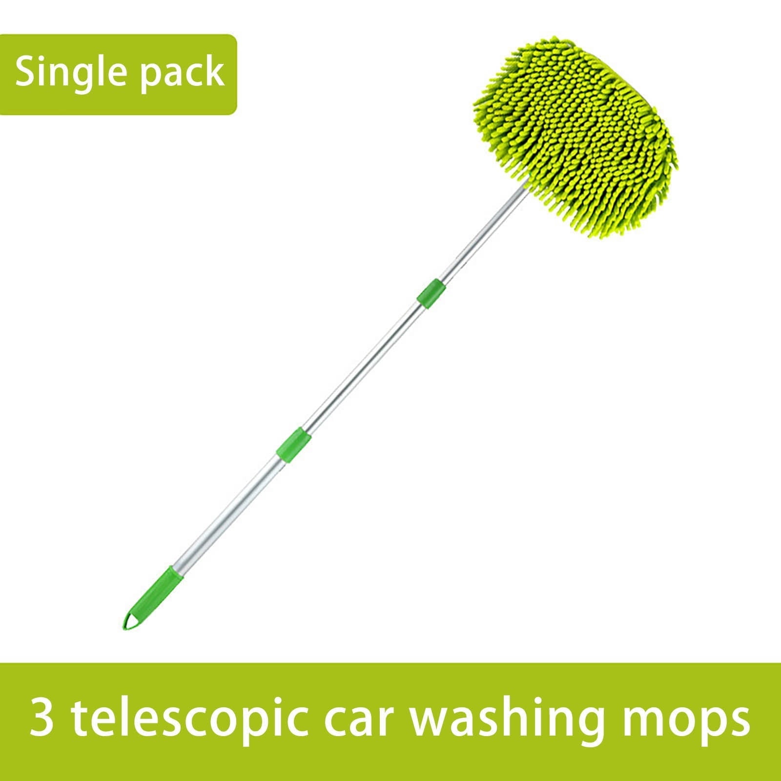 Car Wash Brush with Long Handle Chenille Microfiber Car Wash Mop Car Washing Brush Cleaning Kit Car Wheel Tire Brush Microfiber Towels Cleaning Cloth for Cars RV Truck Boat
