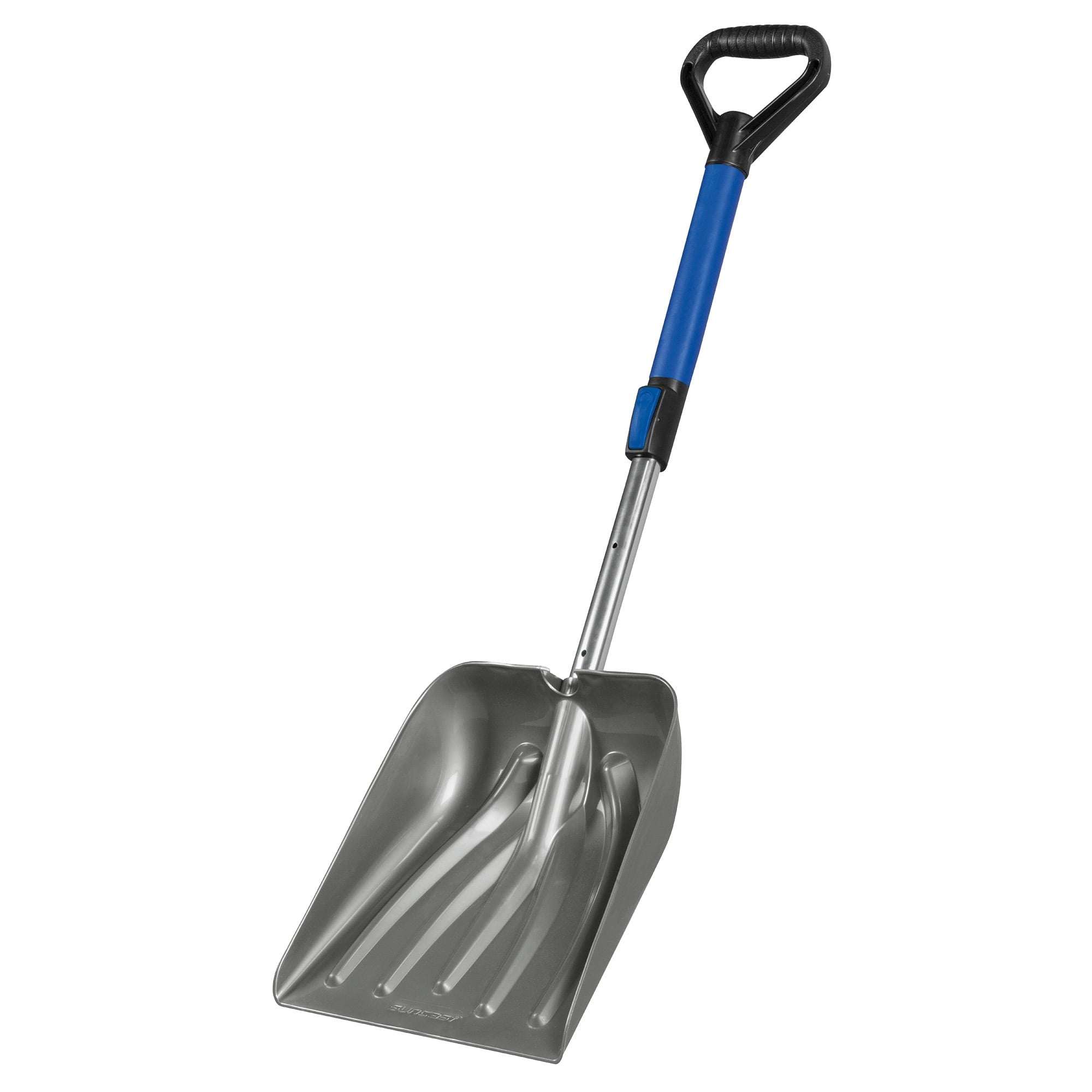Suncast 11in. Telescoping Blue Car Shovel and Arched Ice Scraper Combo Set