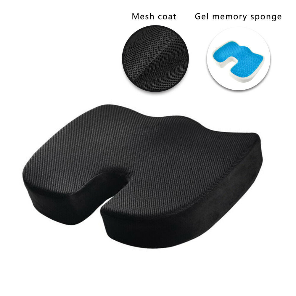 Seat Cushion Cool Gel Memory Foam Chair Pillow Orthopedic Office Chair Car Pad
