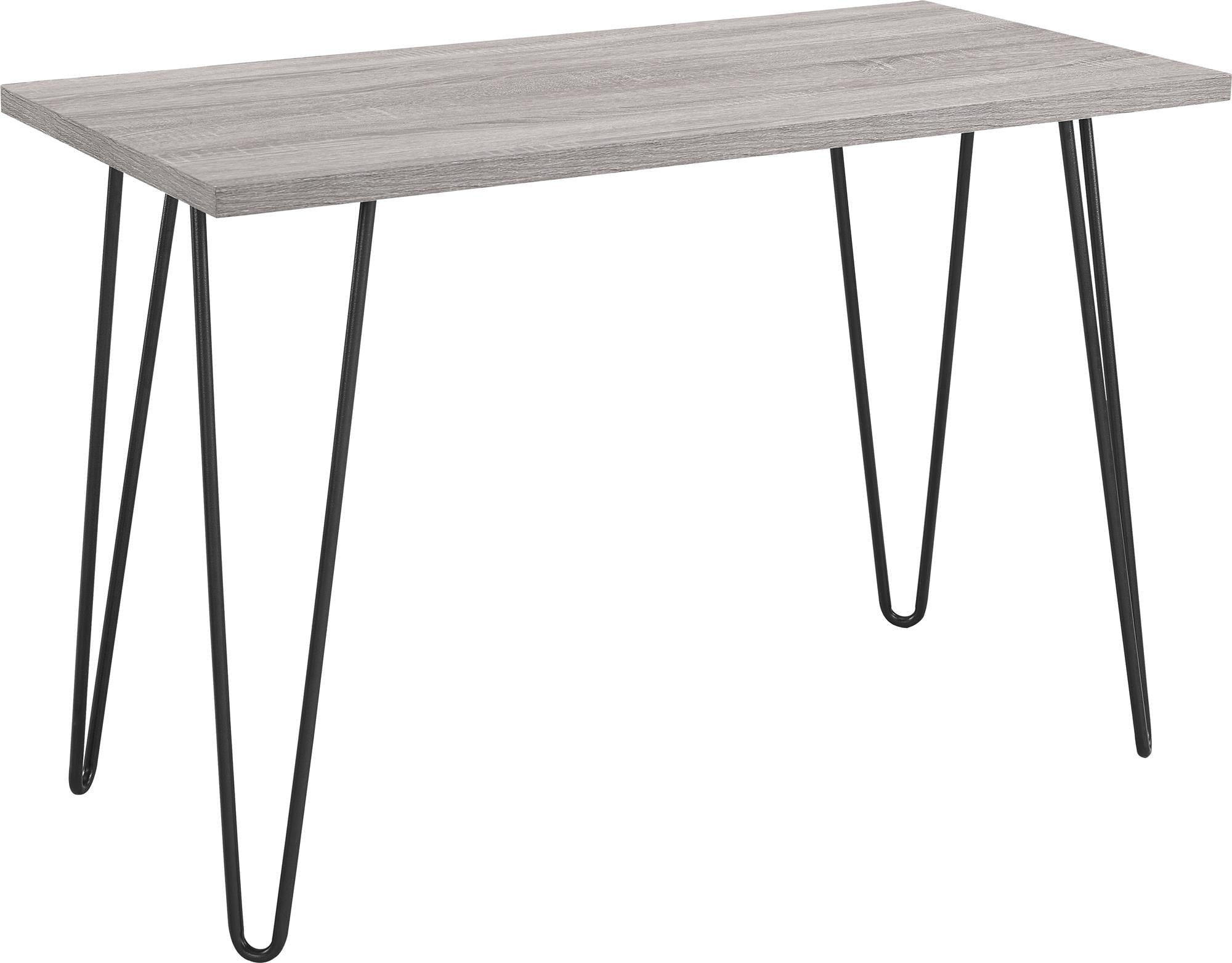 Mainstays Retro Computer Desk, Distressed Gray Oak