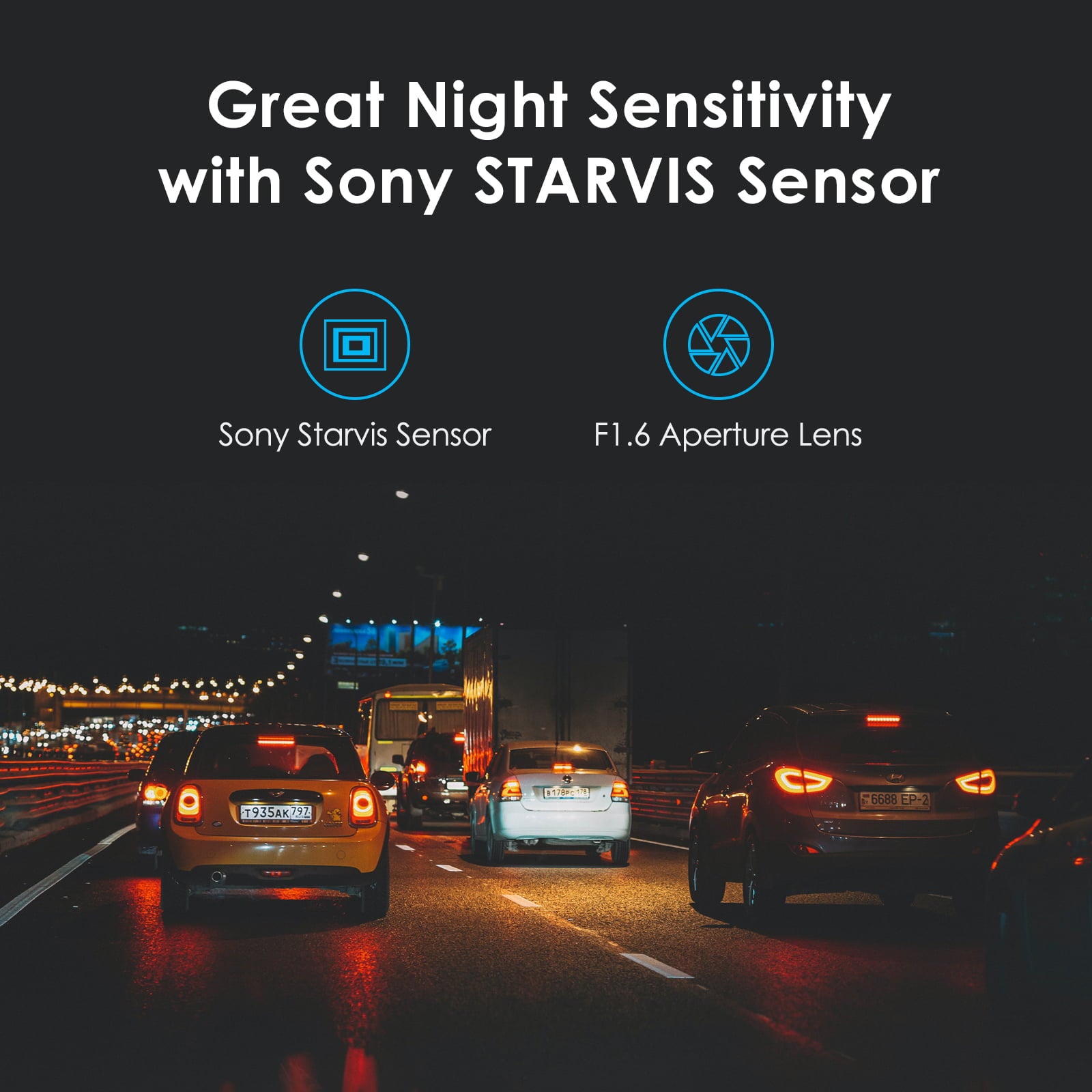 VIOFO 2K Dash Cam 2560x1440P Quad HD+ Car Dash Camera, Ultra Clear Night Vision, GPS Included, Buffered Parking Mode, True HDR, A119 V3