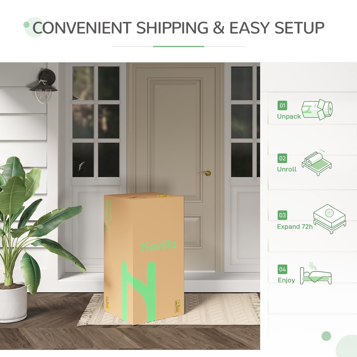 10 inch Gel Memory Foam Mattresses, Queen Size Mattress