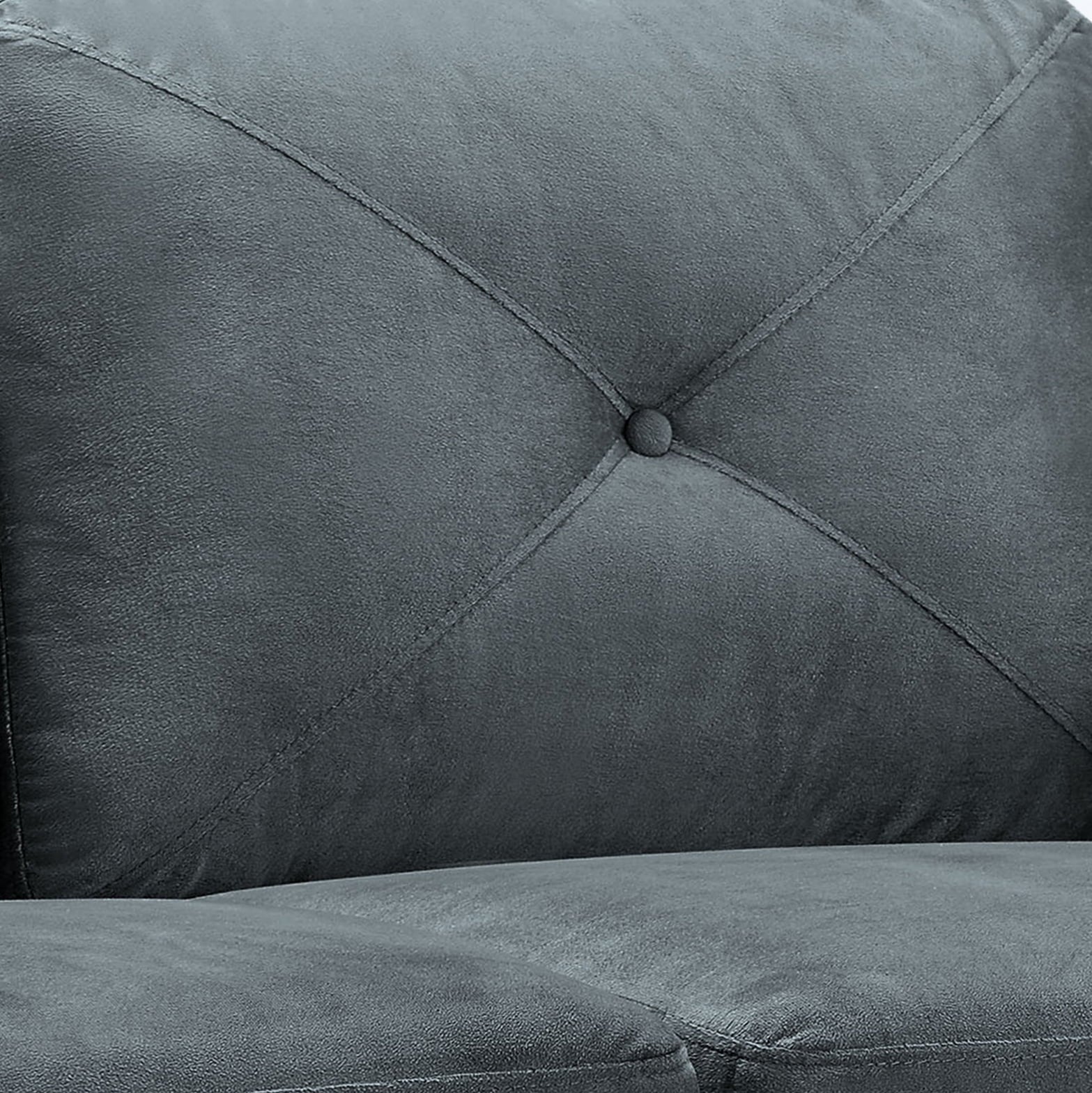 Lifestyle Solutions Taryn Loveseat with Rolled Arms, Brown Fabric