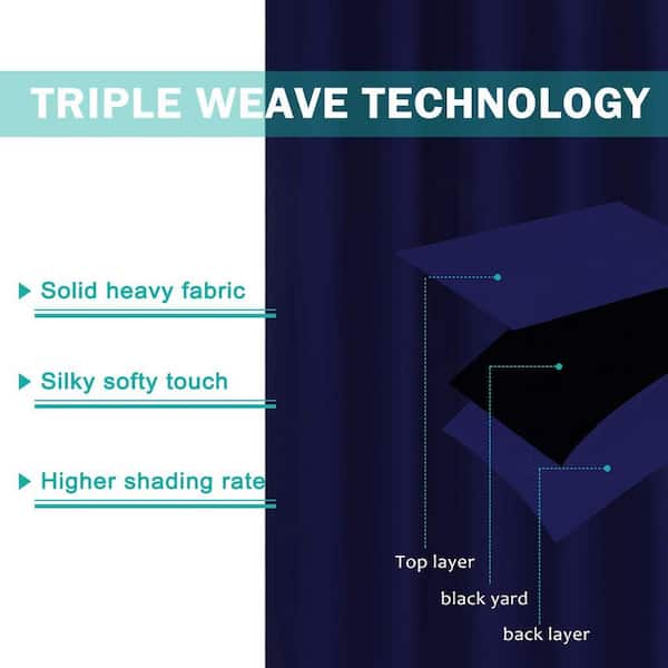 50 in. x 120 in. Indoor Outdoor Curtains Grommet Curtain on Top and Bottom 1 panel