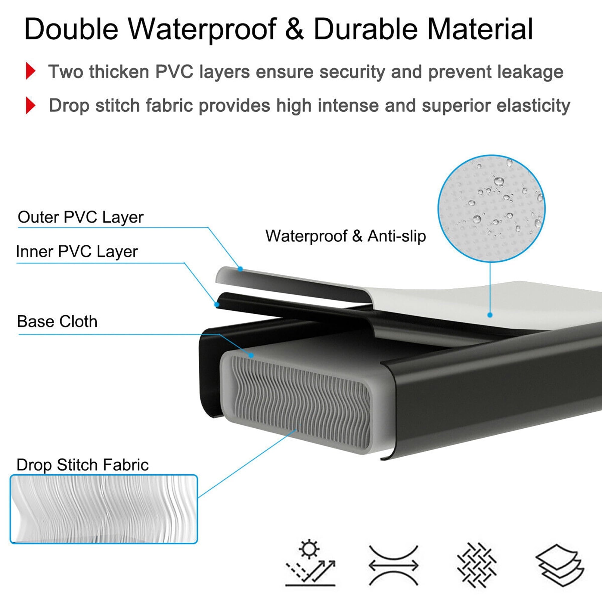 Goplus 13FT Air Track Inflatable Gymnastics Tumbling Mat w/ Pump Black