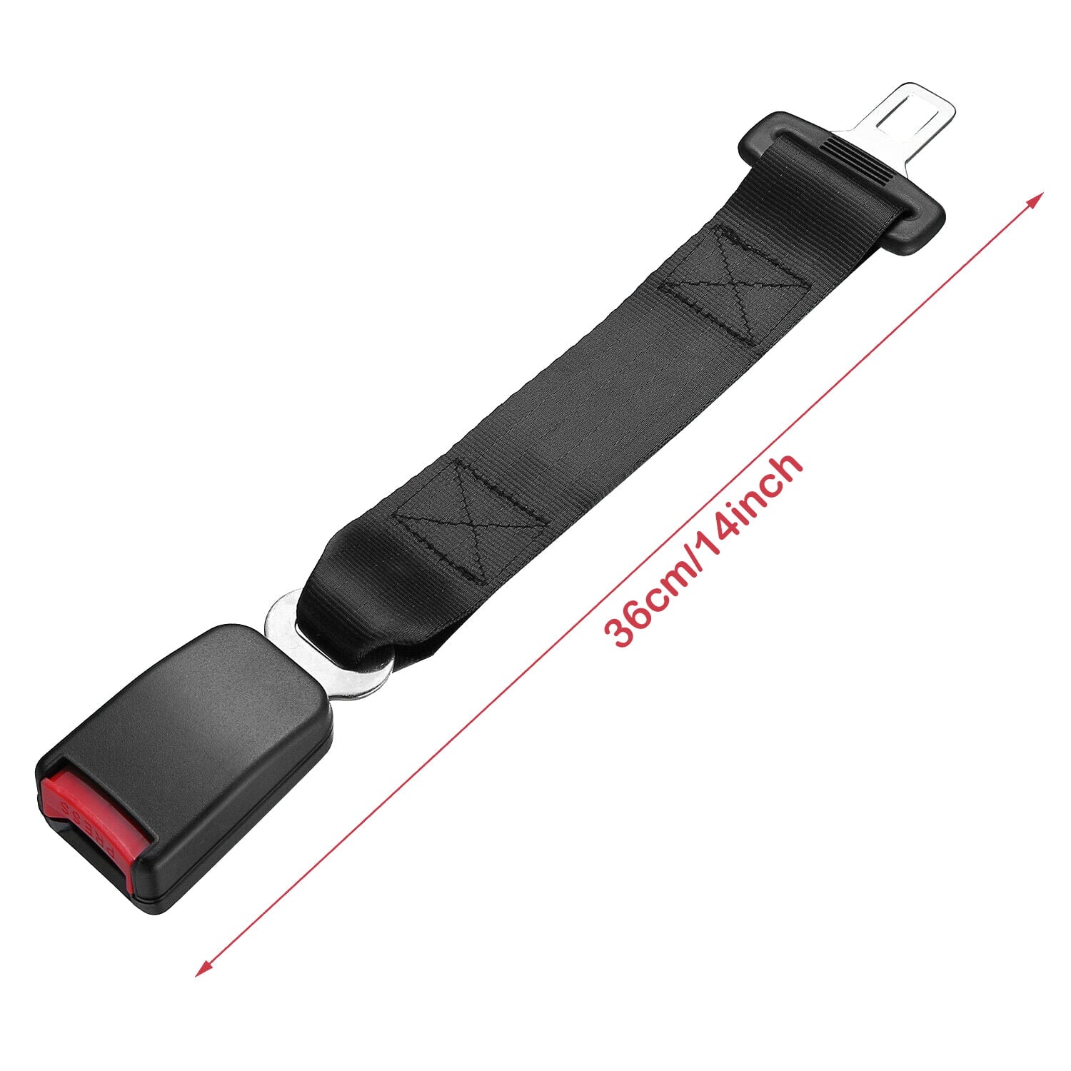 2PCS Universal Car Auto Safety Seat Belt Extender Seatbelt Extension Strap Buckle 14