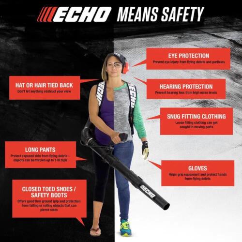 ECHO 158 MPH 375 CFM 25.4 cc Gas 2-Stroke Cycle Backpack Leaf Blower with Hip