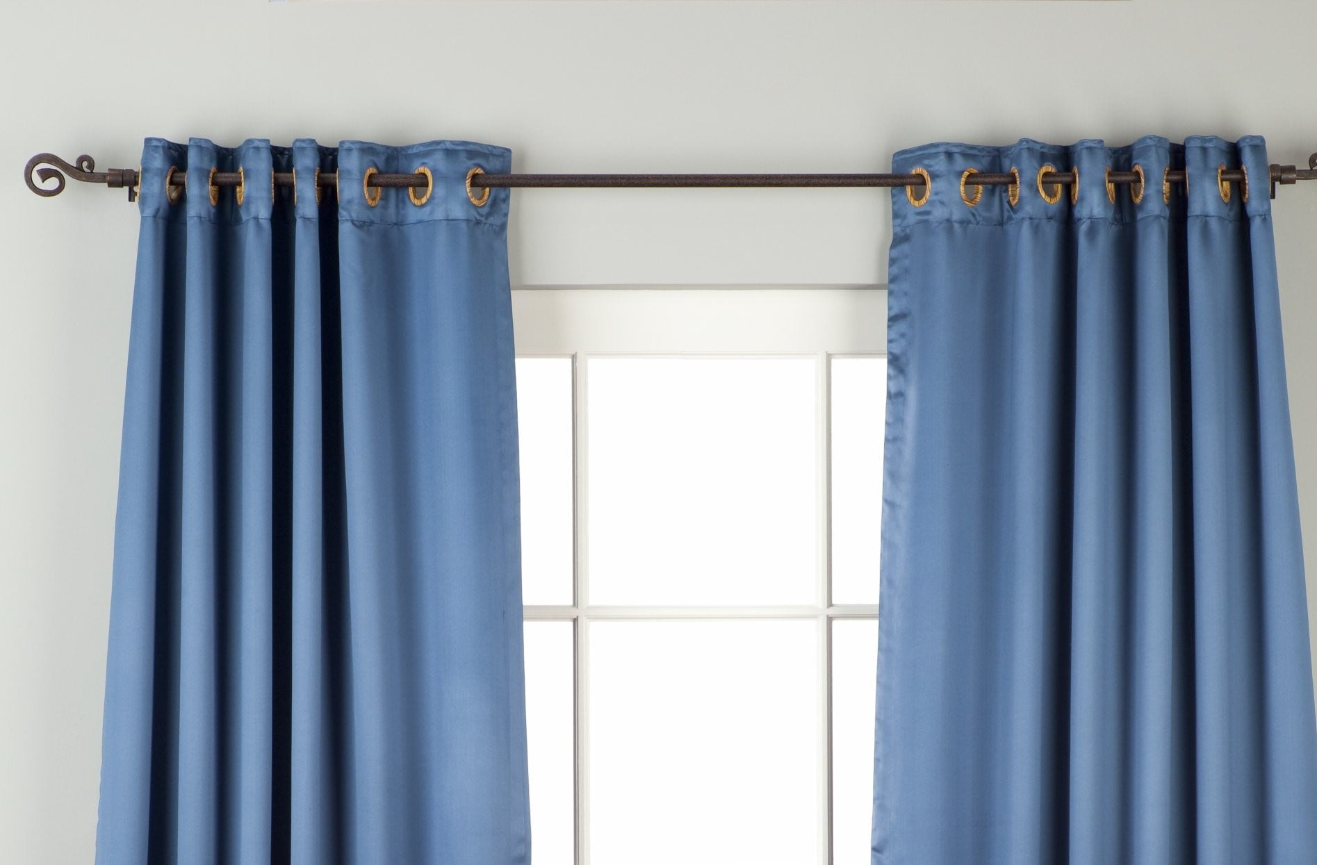 Blue Ring / Grommet Top 90% Blackout Curtain / Drape / Panel - Piece