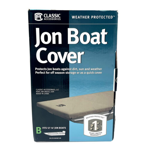 Jon Boat All Weather Storage Cover 12' to 14' foot - Olive Model B