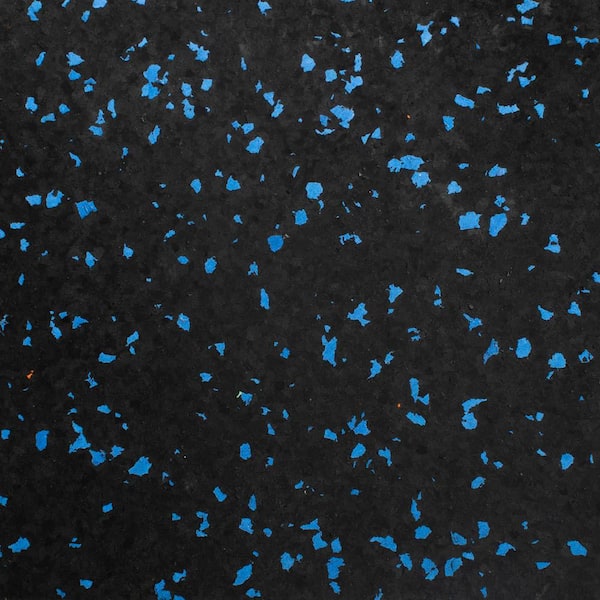 Eco-Lock Isometric Blue 24 in. x 24 in. x 0.25 in. Rubber Gym/Weight Room Flooring Tiles (34 sq. ft.) (8-Pack)