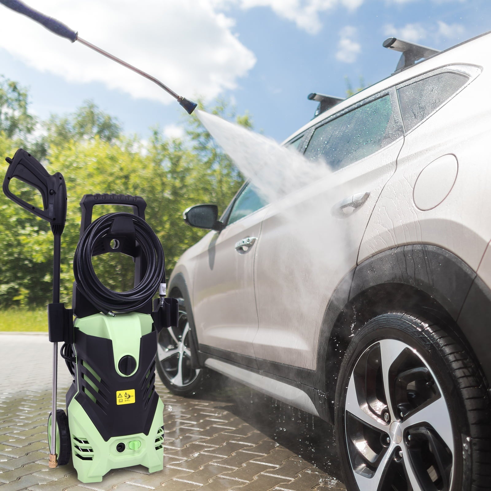 Zimtown 2200PSI (Max 3000PSI) Electric High Pressure Washer Jet Sprayer Cleaner Machine