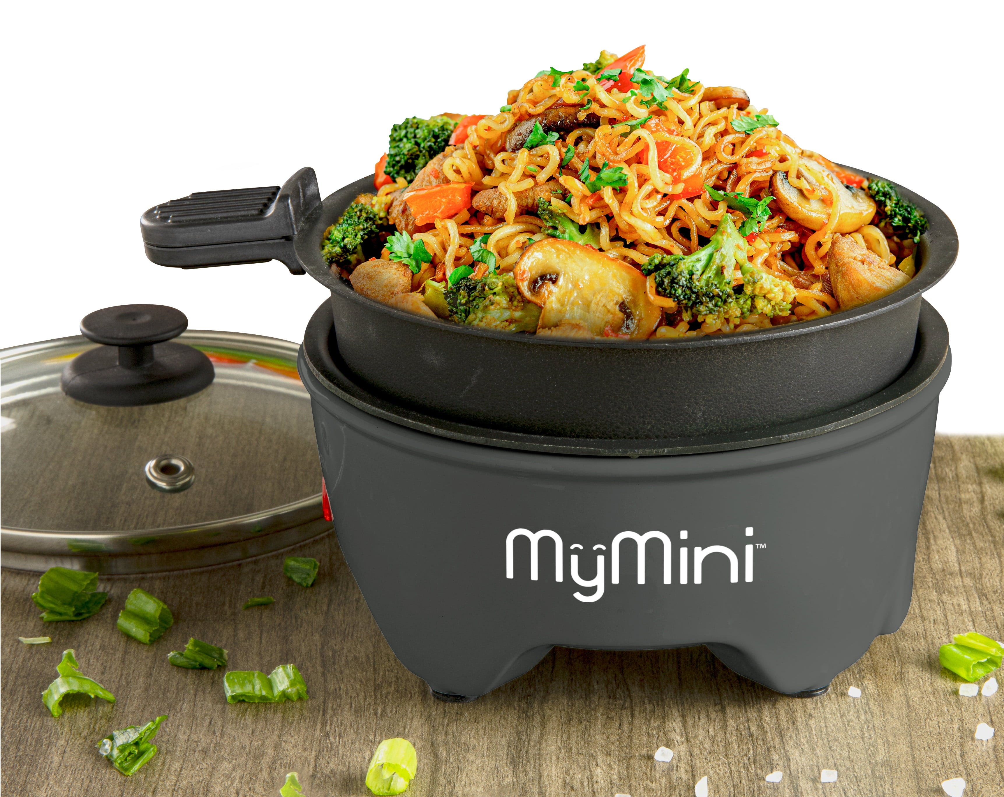MyMini 5-inch Noodle Cooker & Skillet Electric Hot Pot, Blackberry (3.7