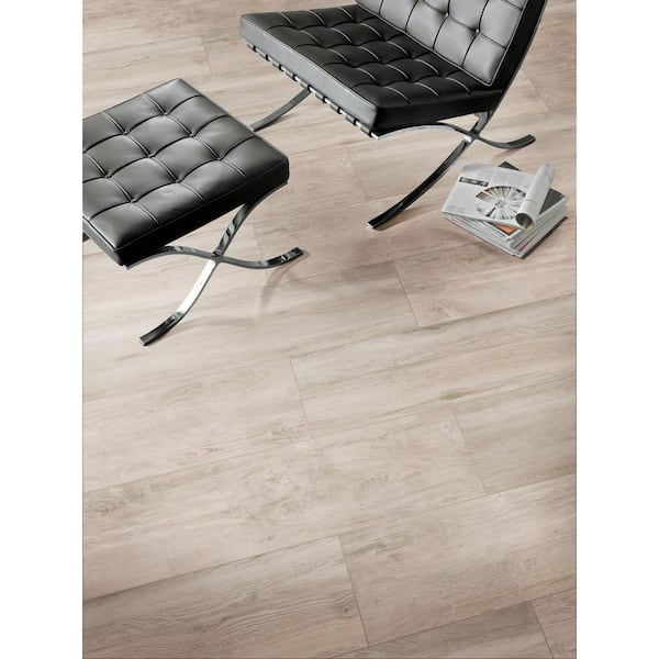 12 in. x 48 in. Lukas Gray Porcelain Paver Tile, Grey (8 sq. ft./Case)