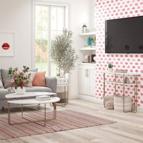 Novogratz Athena Console Table, White Marble