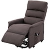 HOMCOM Power Lift Recliner Chair with Vibration Massage with Remote Control, Side Pockets, Brown