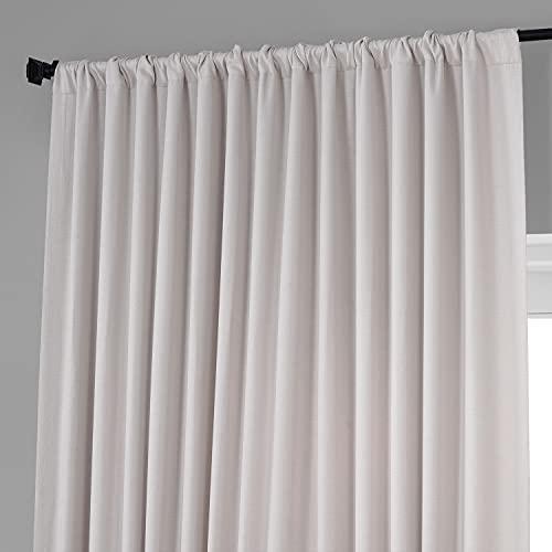HPD Half Price Drapes BOCH-LN-DW-P Extra Wide Linen Room Darkening Curtain (1