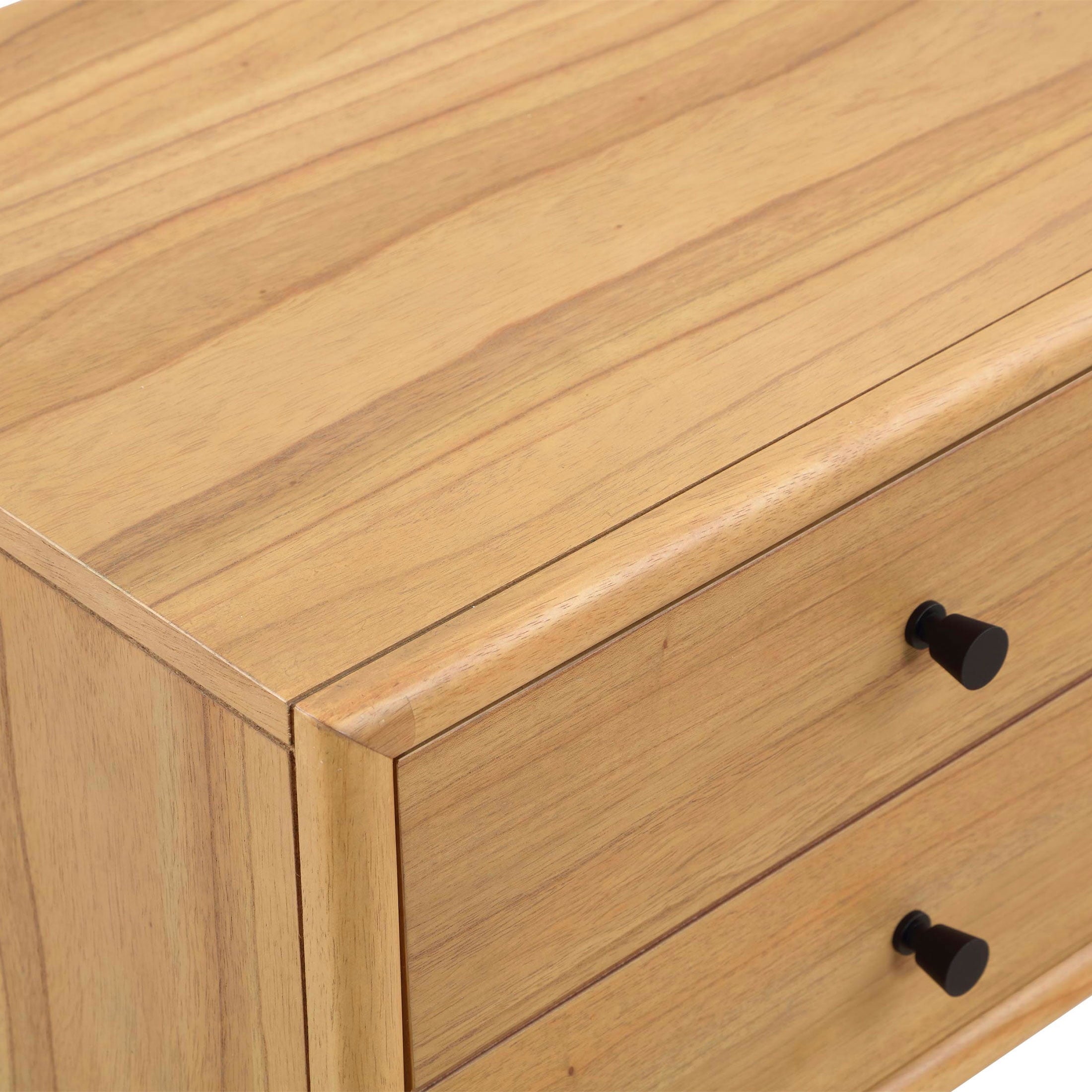 Better Homes & Gardens Bristol Nightstand with Solid Wood Frame, Natural Oak finish, by Dave & Jenny Marrs