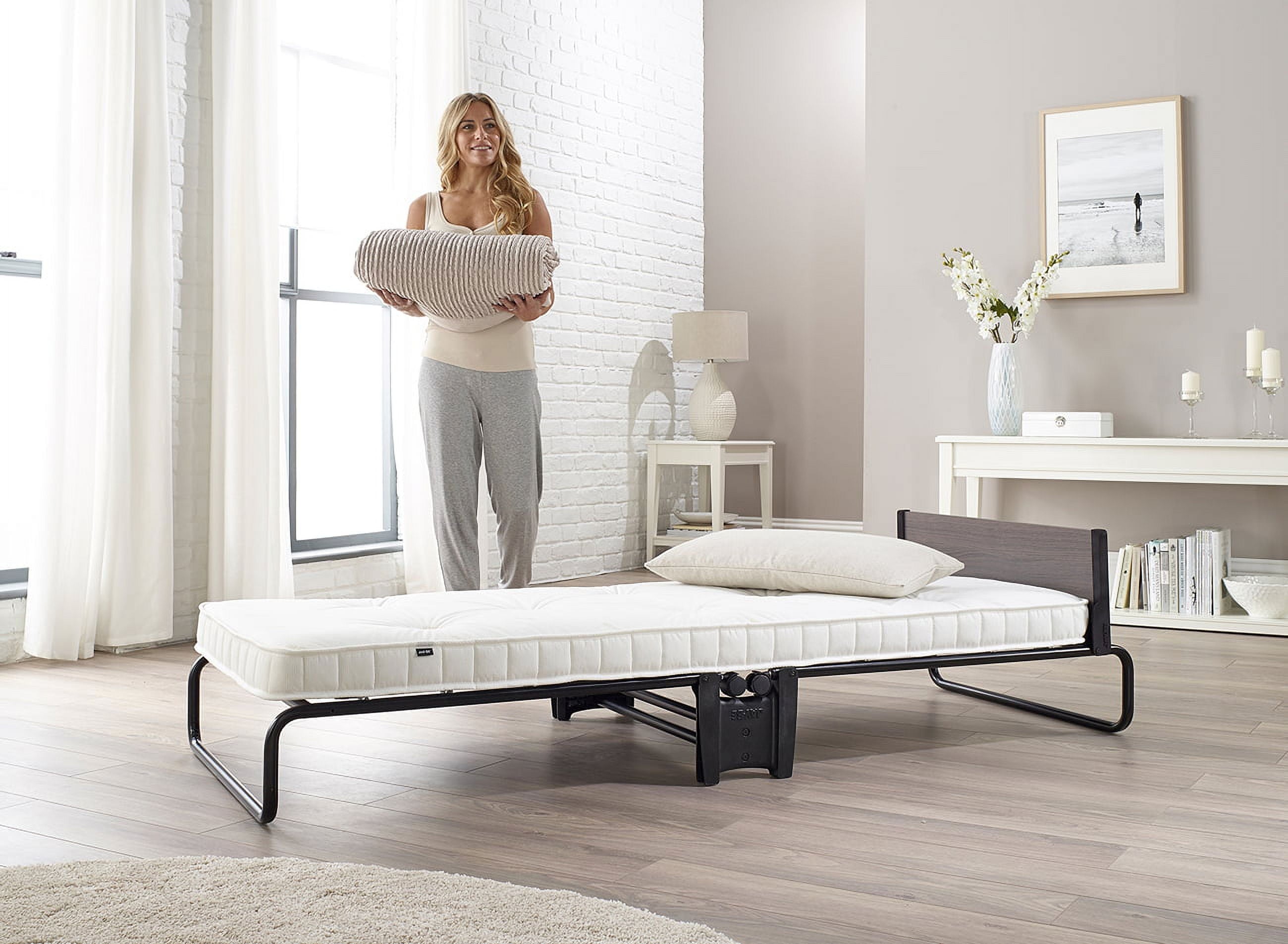 Jay-Be Inspire Folding Bed with Micro e-Pocket Spring Mattress and Headboard, Twin,