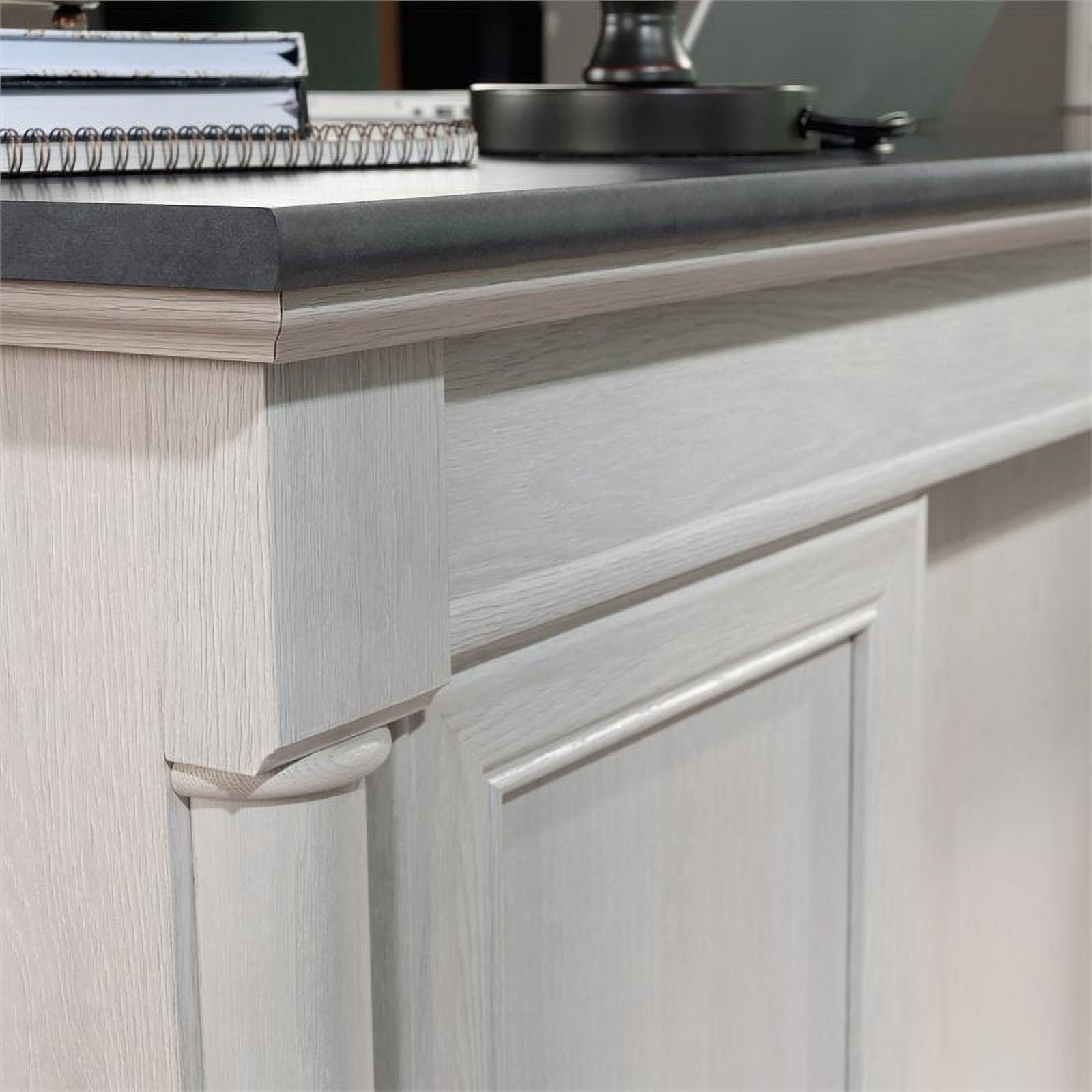 Sauder Palladia Executive Home Office Desk, Glacier Oak Finish