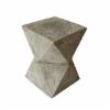 Jeorgia Outdoor Lightweight Concrete Accent Table - Natural