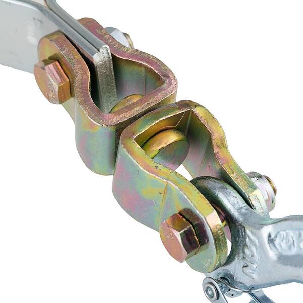 2,000 lb. 1-Ton Capacity 12 ft. Max Lift 10:1 Leverage Web Strap Puller Come Along Tool