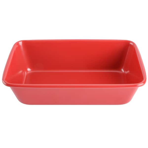 Everyday 9 in. Nonstick Carbon Steel Loaf Pan in Red