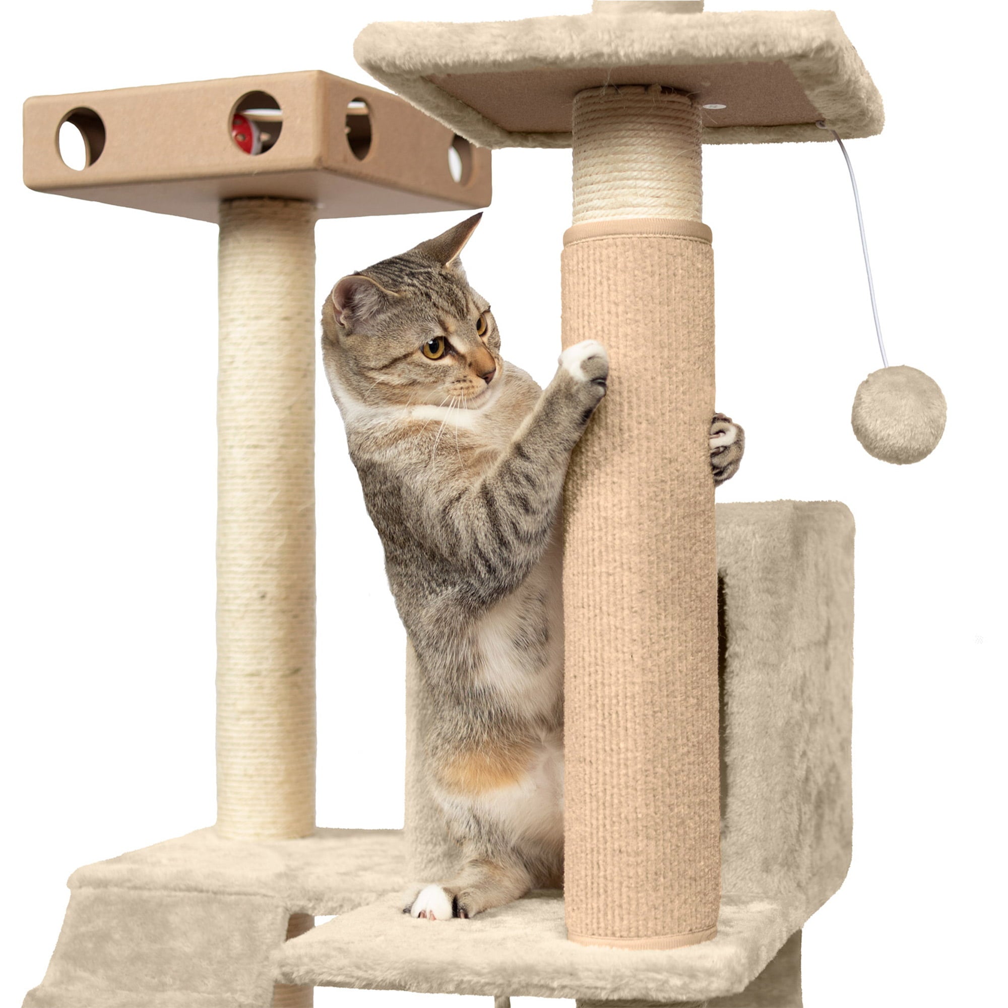 Tiger Tough Carpet Post Cover-Cream, 13.75