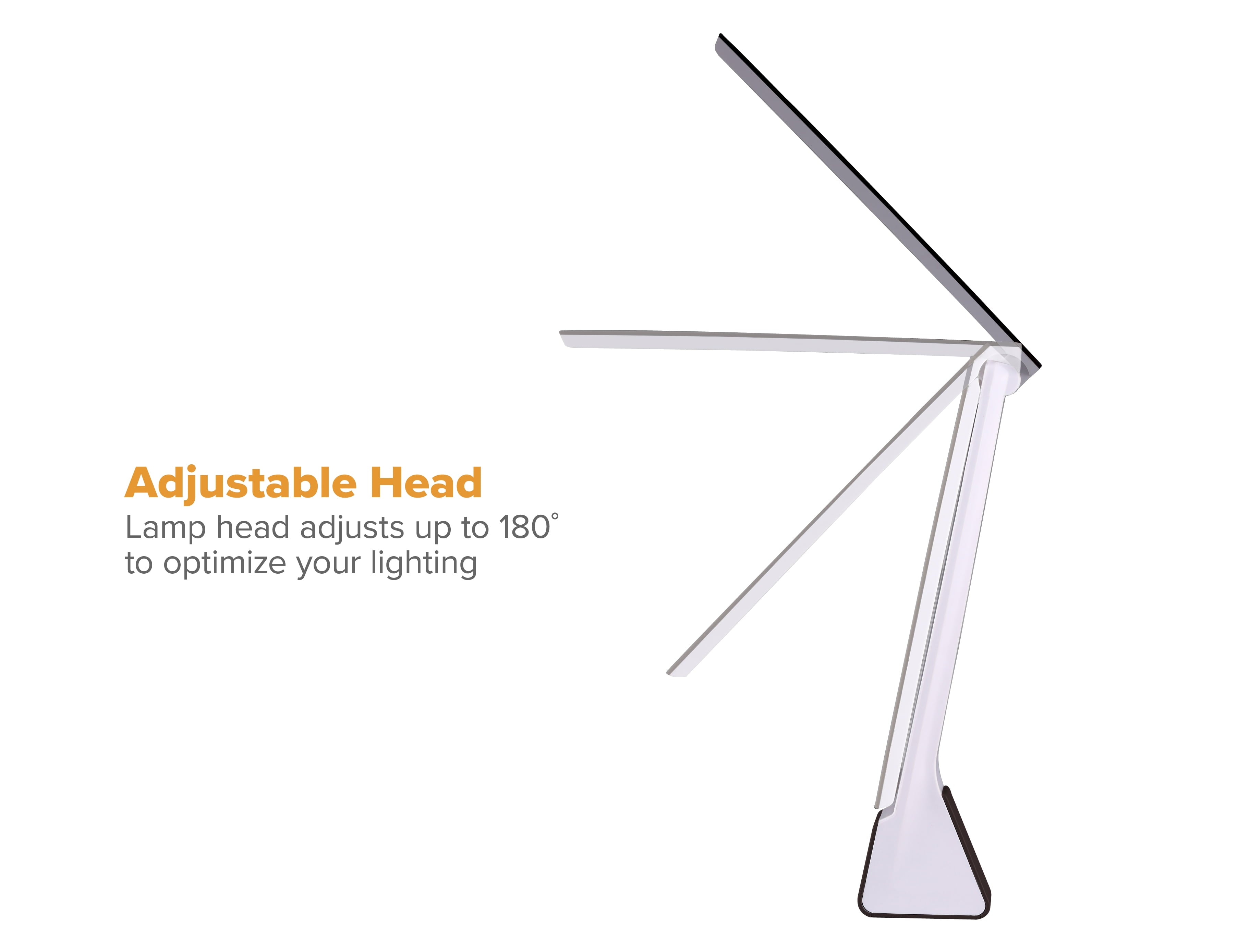 Bostitch Konnect Battery Powered LED Foldable Desk Lamp, Black