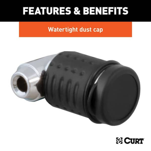 Coupler Lock (1/4 in. Pin, 1 in. to 3 in. Latch Span, Right-Angle, Chrome)