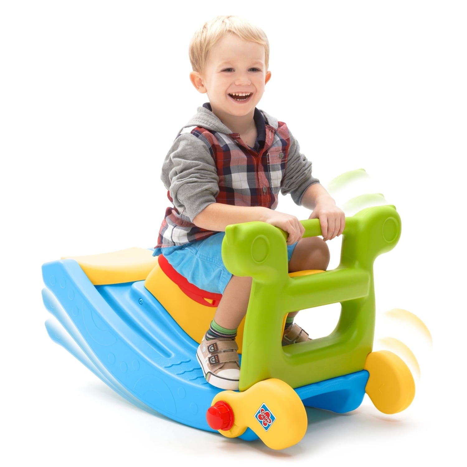Grow 'N Up Plastic Toddler Slide and Rocker Combo