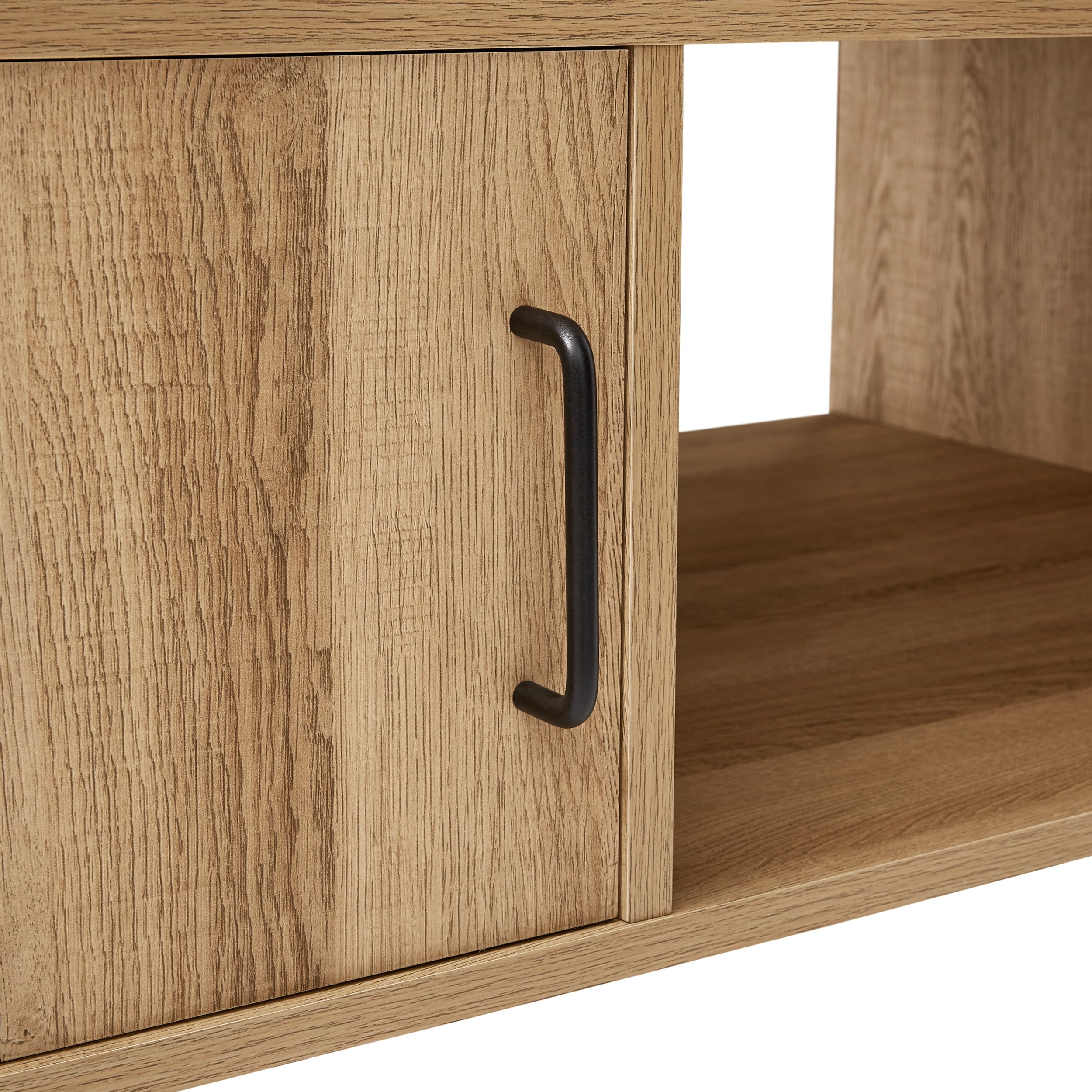 Mainstays Modern Hairpin Rectangle Coffee Table, Oak