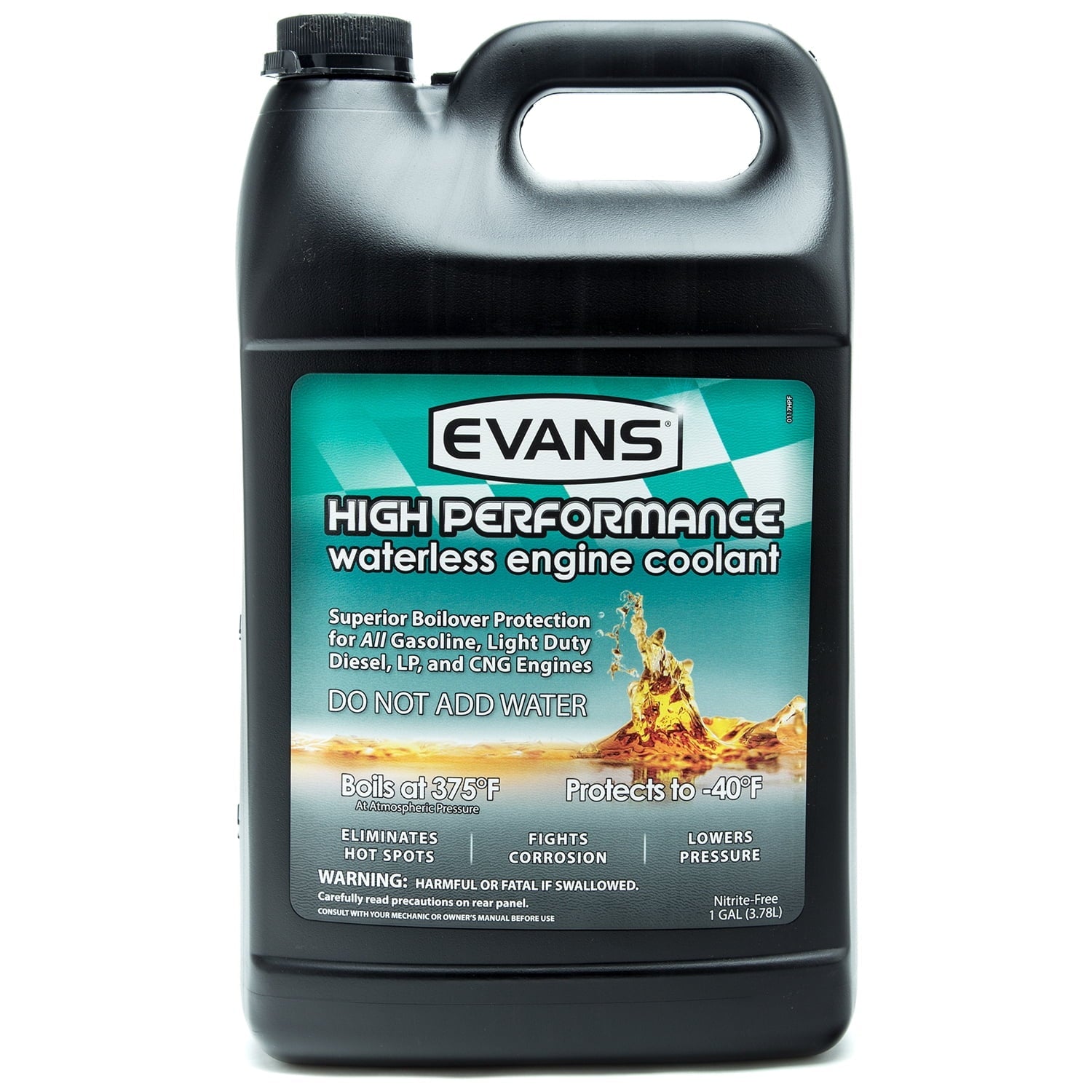 Evans Cooling Systems EC53001 High Performance Waterless Engine Coolant, with Funnel 128 fl. oz.