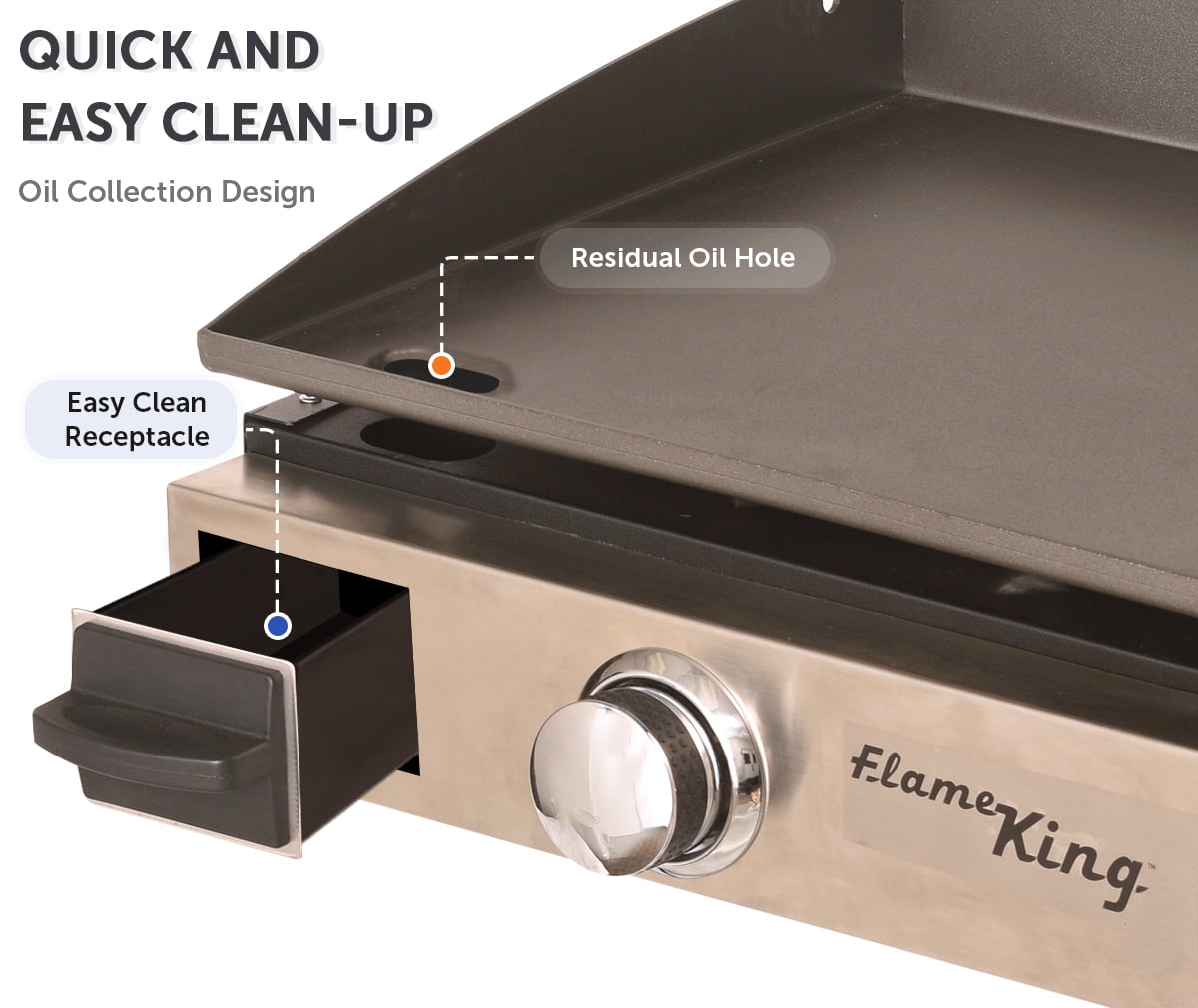 Top Portable Propane Cast Iron Grill Griddle Tabletop for Camping & Tailgating