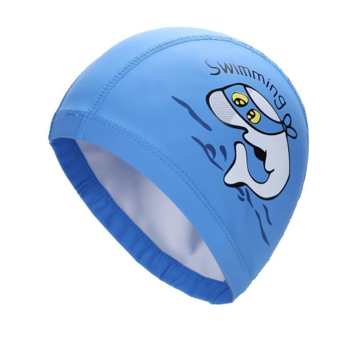 Visland Cartoon Swimming Cap For Boys And Girls Baby Waterproof Swimming Cap For Children Swimming Pool Cap To Protect Ears For Children Colored Diving Cap