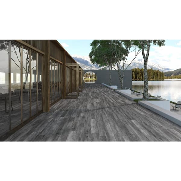 8 in. x 47 in. Katella Ash Matte Porcelain Paver Floor Tile (3-Pieces/8 sq. ft./Case)