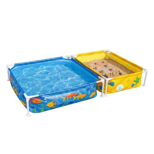 H2OGO! My First Frame Above Ground DuraPlus Kiddie Pool and Sandpit with Cover