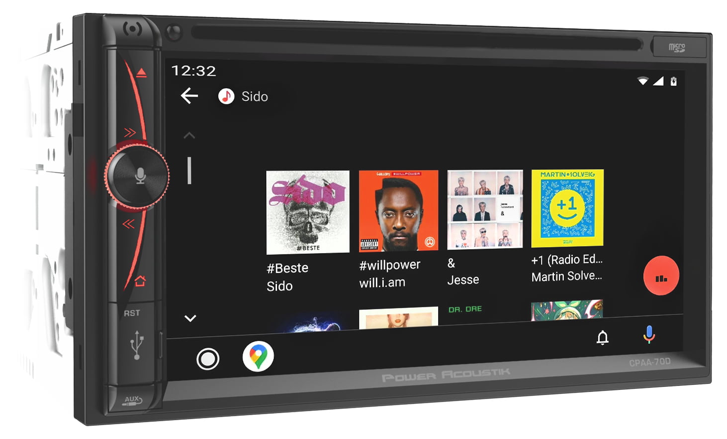 Power Acoustik CPAA-70D Apple CarPlay/Android Auto Receiver with 7