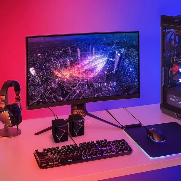 Dual Compact LED Gaming Speakers