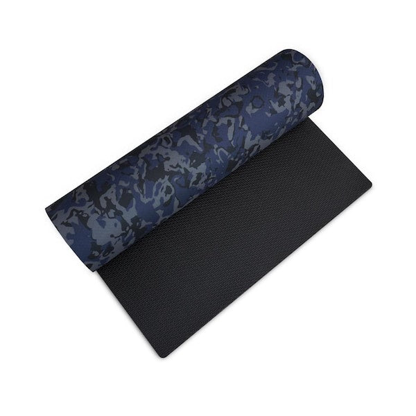Blue Camo 72 in. x 24 in. Foam Multi-Use Fitness Mat (12 sq. ft)
