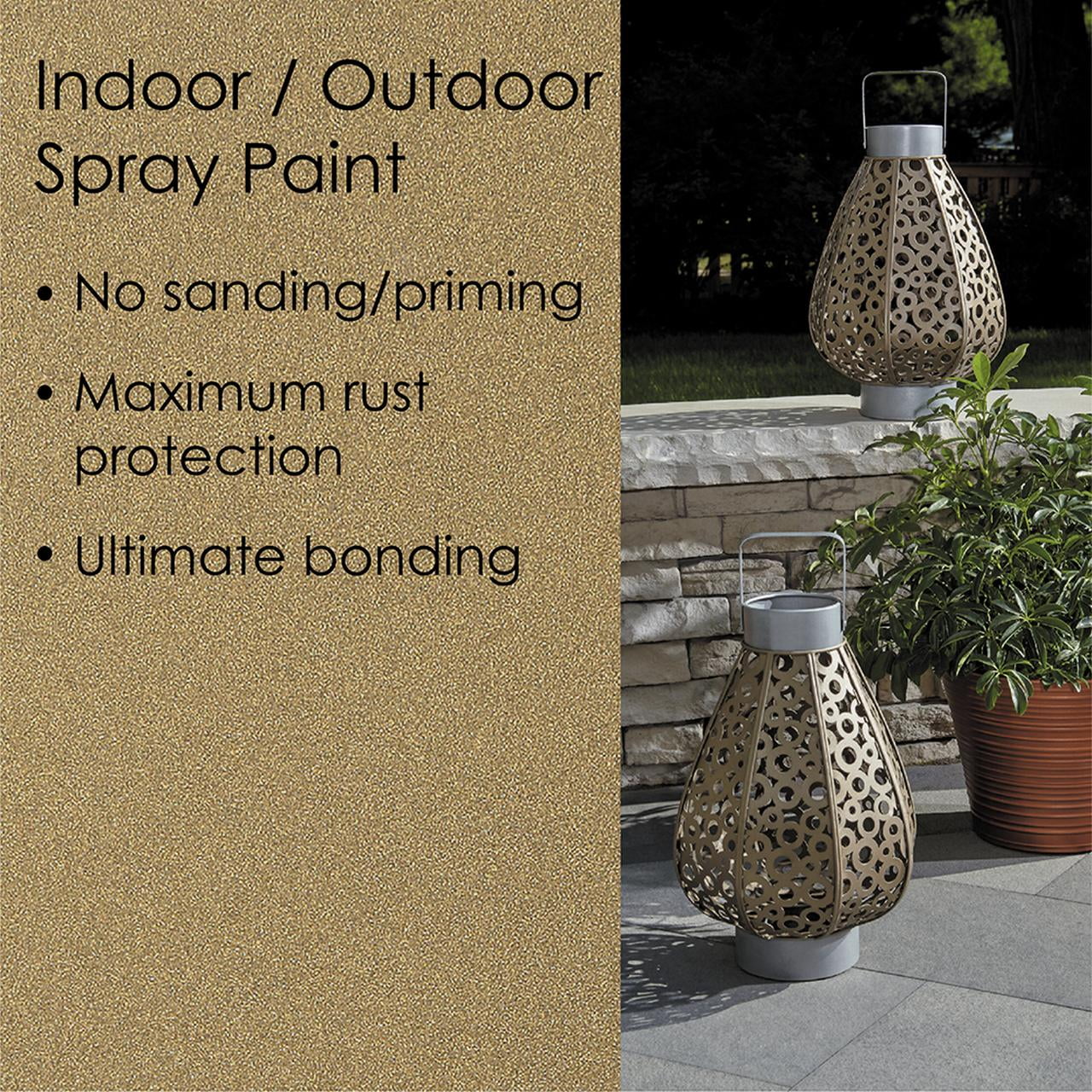 Krylon K02770007 Krylon Fusion All-In-One Metallic Gold Metallic 12 oz Spray Paint, Multi-Surface, (1 Piece, 1 Pack)