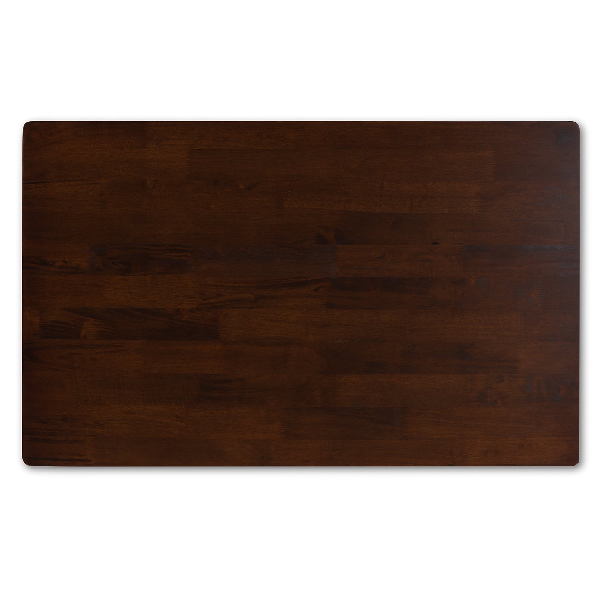 Baxton Studio Amara Mid-Century Modern Cream Fabric and Dark Brown Finished Wood 5-Piece Dining Set