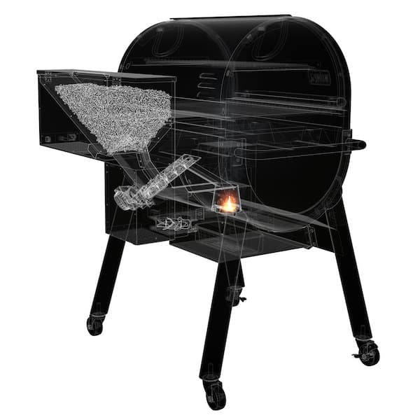 SmokeFire EX4 Wood Fired Pellet Smart Grill in Black (2nd Gen)