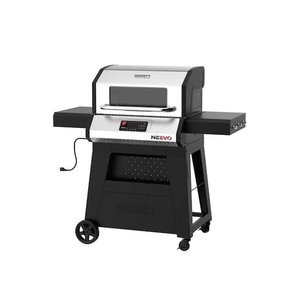 Neevo 720 Propane Gas Digital Smart Grill in Black with Stainless Steel Front Panel and Lid