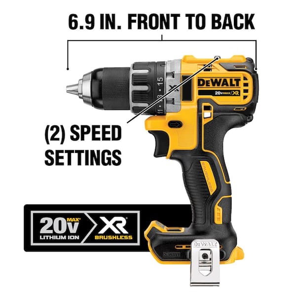 20V MAX XR Cordless Brushless 1/2 in. Drill/Driver with (1) 20V 5.0Ah Battery, Charger and Bag