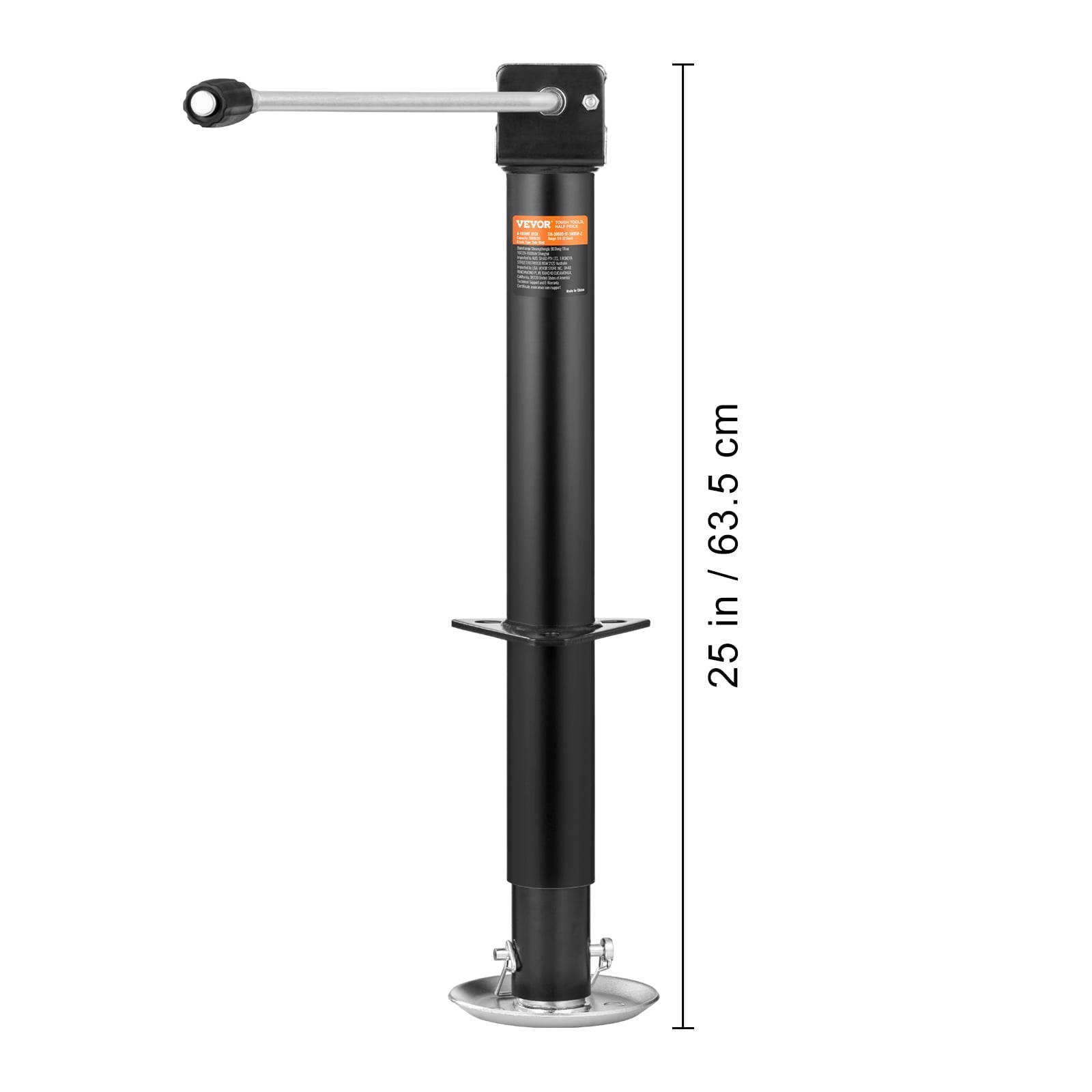 BENTISM Trailer Jack A Frame Bolt on Trailer Tongue Jack 5000 lbs with Drop Leg