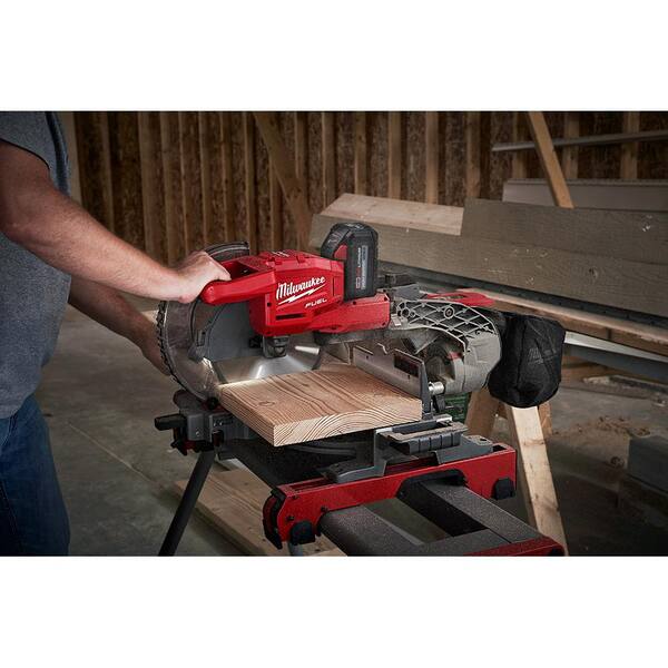 M18 FUEL 18V Lithium-Ion Brushless Cordless 10 in. Dual Bevel Sliding Compound Miter Saw Kit with Miter Saw Stand