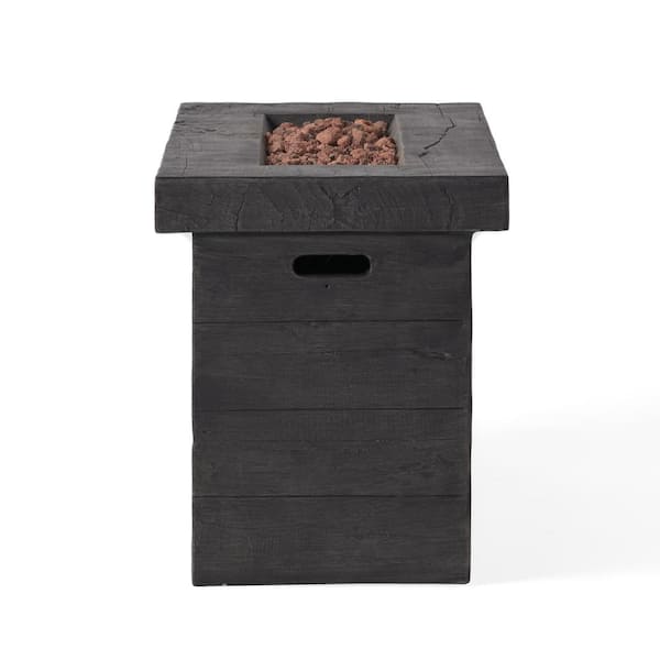 Sergio 45 in. x 25 in. Rectangular MGO Propane Fire Pit in Grey