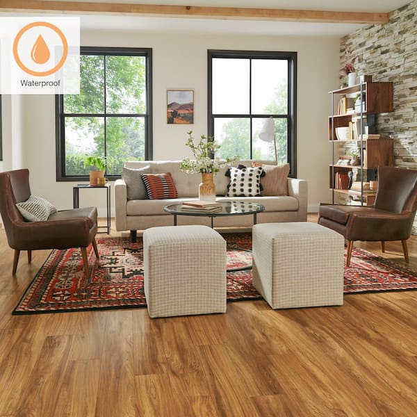 XP+ Catalina Acacia 10 mm T x 6.1 in. W Waterproof Laminate Wood Flooring (20.2 sqft/case)