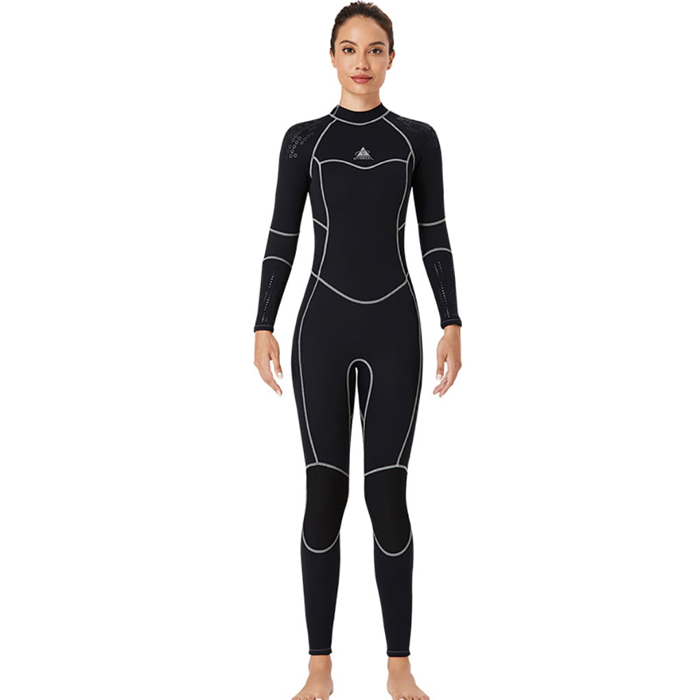 Toma Wetsuits Wet Suit Long Sleeve and Pants Diving Suit 1.5MM Ergonomic Ultra Stretch Professional for Snorkeling Surfing Swimming Woman,black XXL